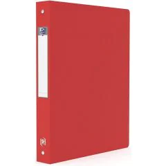 Classeur souple - 4 anneaux de 40 mm - Rouge : OXFORD Memphis Visuel