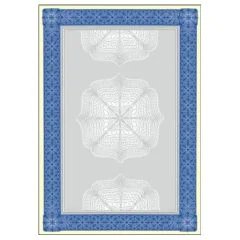 SIGEL : Lot de 20 feuilles de papier - Cadre bleu DP490