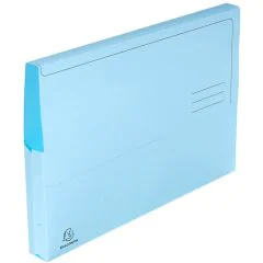 Lot de 10 Chemises à poche en carte - Bleu clair EXACOMPTA SUPER Image