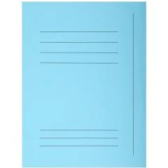 EXACOMPTA  : Chemises imprimées à 3 rabats - Bleu clair (Classement)