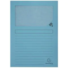 Lot de 100 Chemises à fenêtre - Bleu clair : EXACOMPTA Forever Image