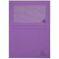 Lot de 100 Chemises à fenêtre - Violet : EXACOMPTA Forever Image