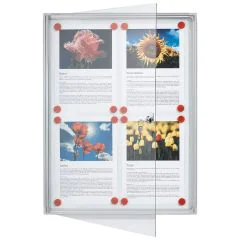 Vitrine d'Intérieur plate - 9 feuilles A4 - 980 x 730 mm : FRANKEN X-tra!Line Visuel