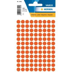 HERMA : Lot de 540 étiquettes adhésives rondes - 8,0  mm - Rouge