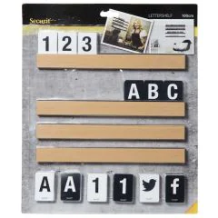 Lettres décoratives - Marron SECURIT Letter Shelf Image