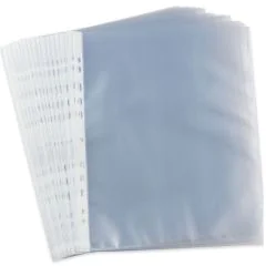 Photo Lot de 100 pochettes perforées - 210 x 297 mm OXFORD 100420835