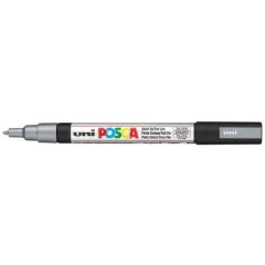 Marqueur peinture Posca PC 3M - Argent : UNI-BALL photo