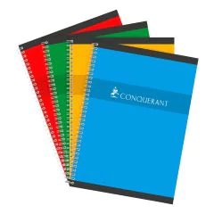 Photo CONQUERANT : Cahier 100 pages à grands carreaux - A4 100102398