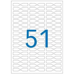 AGIPA Etiquettes adhésives blanches multi-usages  52.5 x 29.7 mm - 100984