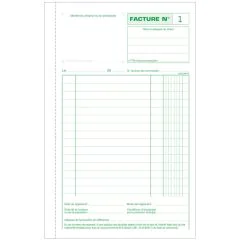 Photo FACTURES Carnet autocopiant Dupli - 210 x 135 mm EXACOMPTA 