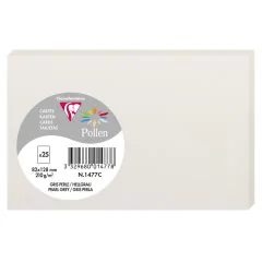 Photo Carte en papier POLLEN 82 x 128 mm - Gris Perle 1477C  