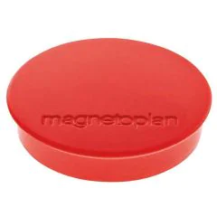Photo Lot de 10 Aimants ronds Discofix - 30 mm - Rouge : MAGNETOPLAN 1664206
