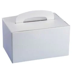 Boîte en carton pour pâtisseries - 155 x 225 x 125 mm - Blanc PAP STAR 