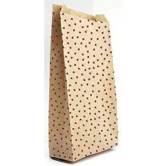 Pochette d'emballage en papier kraft - 110 x 210 mm - Coeurs CLAIREFONTAINE