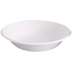 Photo Assiette creuse jetable en canne à sucre - 680 ml NATURE STAR