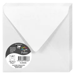 Photo Enveloppe POLLEN Blanc Irisé Format  140 x 140 mm 50038C