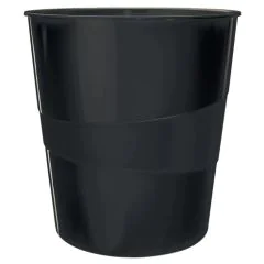 Photo Corbeille à papier 15 litres - Noir LEITZ WOW Image