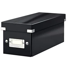 Photo Boite de rangement WOW - CD - Noir LEITZ 6041-00-62 Fermé