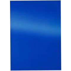 Photo Plat de couverture pour reliure A4 - Carton Chromolux - Bleu PAVO (8011063)