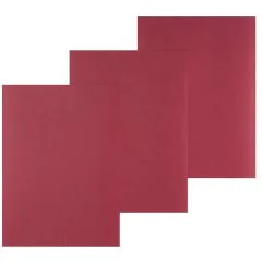 Photo Plat de couverture pour reliure A4 - Carton Grain Cuir - Rouge mat PAVO (8011162)