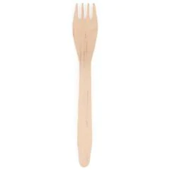 Fourchettes jetables en bois PAP STAR Pure  Lot de 25
