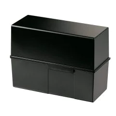 Photo Boite pour fiches en plastique - Format A5 - Noir : HAN 975-13