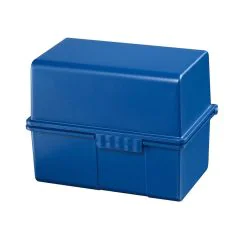 Photo Boite pour fiches en plastique - Format A8 - Bleu : HAN
