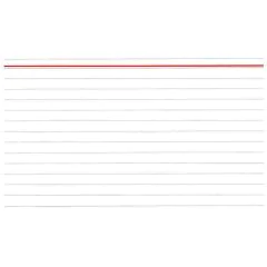 Photo Fiches Bristol lignées - 100 x 150 mm - Blanc ELVE