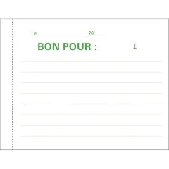 Photo BONS POUR Carnet autocopiant Dupli - 105 x 135 mm EXACOMPTA Image