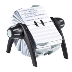 Photo DURABLE : Fichier rotatif  pour cartes de visite - TELINDEX Flip 2416-01