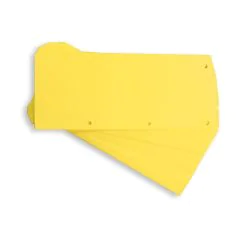 Photo Intercalaires en carton Duo - 240 x 105 mm - Jaune : ELBA Lot de 60