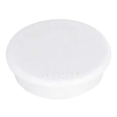 Photo Lot de 10 Aimants ronds - 24 mm - Blanc : FRANKEN