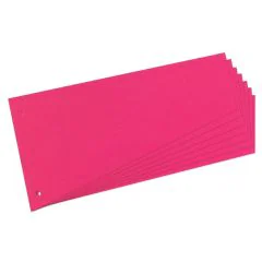 Intercalaires en carton Rose Forme trapèze 230 x 120 mm HERLITZ