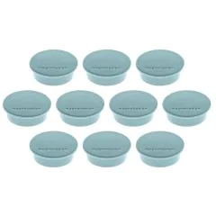 Photo Lot de 10 Aimants ronds - 40 mm - Bleu : MAGNETOPLAN 1662003