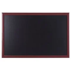 Tableau noir - Cadre Merisier - 900 x 600 mm : BI-OFFICE Photo