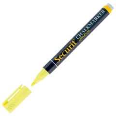 Marqueur à Craie Liquide 1 - 2 mm - Jaune : SECURIT Visuel