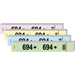 TICKETS VESTIAIRES : Carnet de 1000 coupons détachables Cogir Assortiment