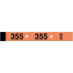 TICKETS VESTIAIRES Carnet de 50 coupons Orange ELVE 265