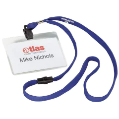 DURABLE :  Lot de 10 badges à lacet textile - Bleu 8139-07